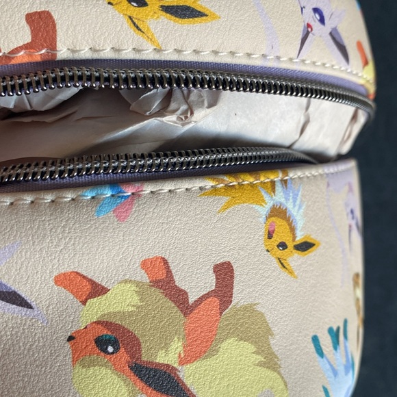 Gently Used Loungefly Eevee Evolutions / Eeveelutions Watercolor Mini Backpack - Picture 13 of 17